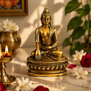 Aluminium Buddha 6 Inch BH09160