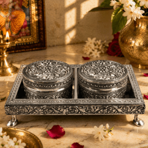 Aluminium mukhwas box 3.5 Inch BH09170