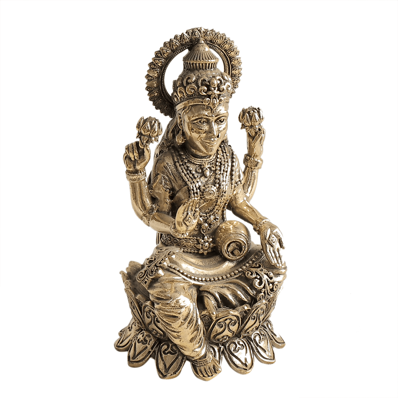 BH09355_1 Brass Lakshmi 4 Inch KBH09355