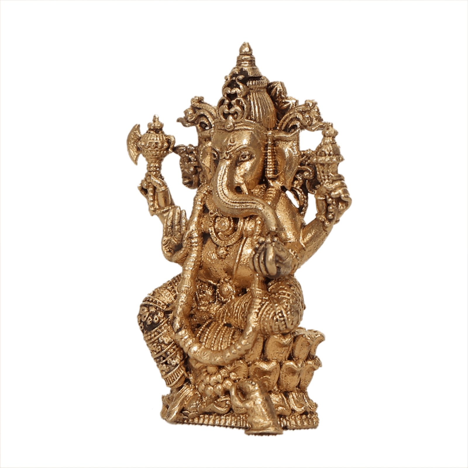 BH12015_3 Brass Ganesha 1.5 Inch KBH12015