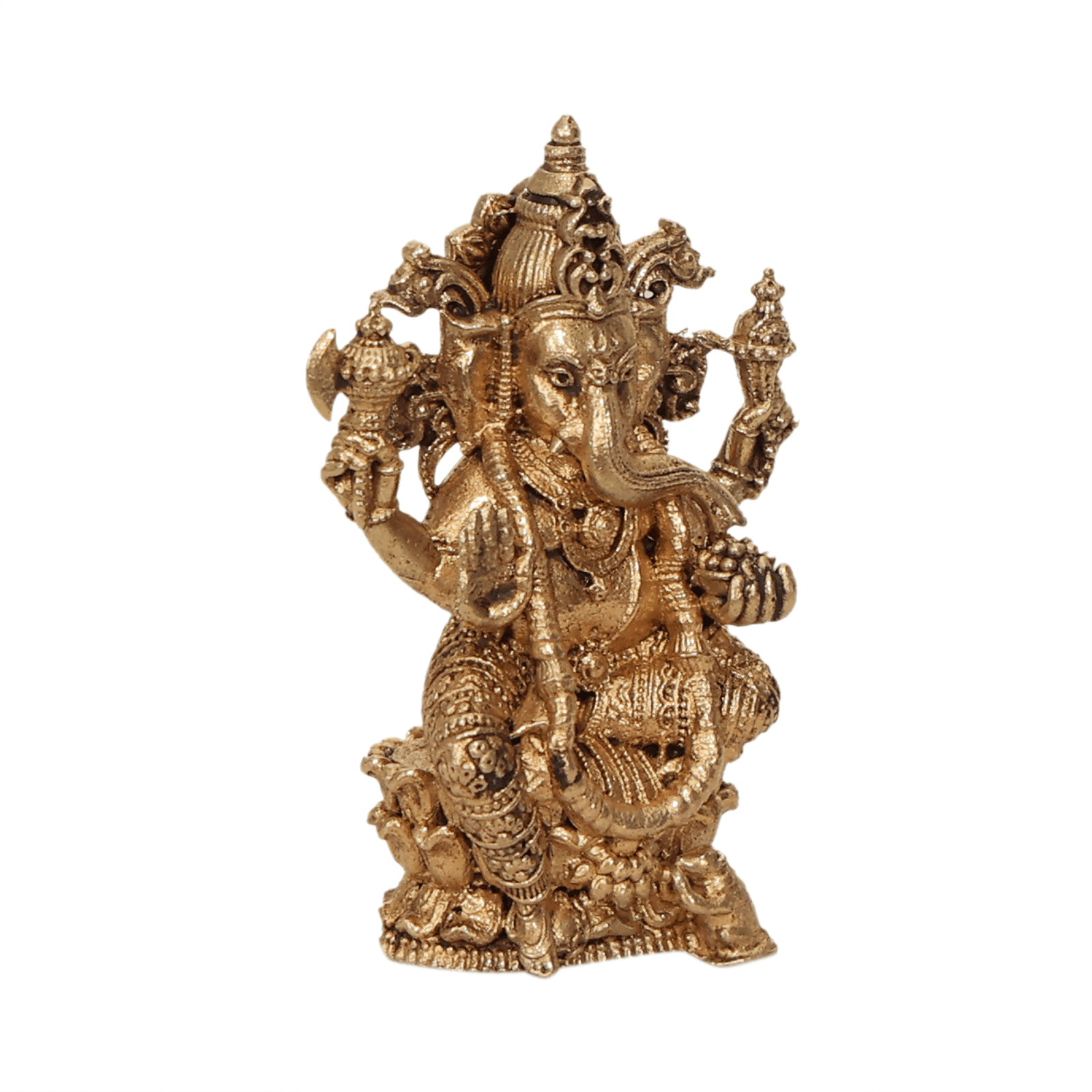 BH12015_6 Brass Ganesha 1.5 Inch KBH12015