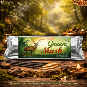 Green Musk Agarbatti Incense Sticks - 100 Gram
