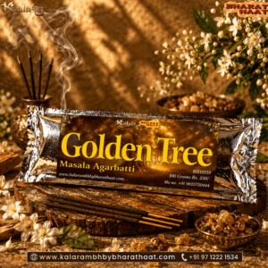 Golden Tree Agarbatti Incense Sticks - 100 Gram