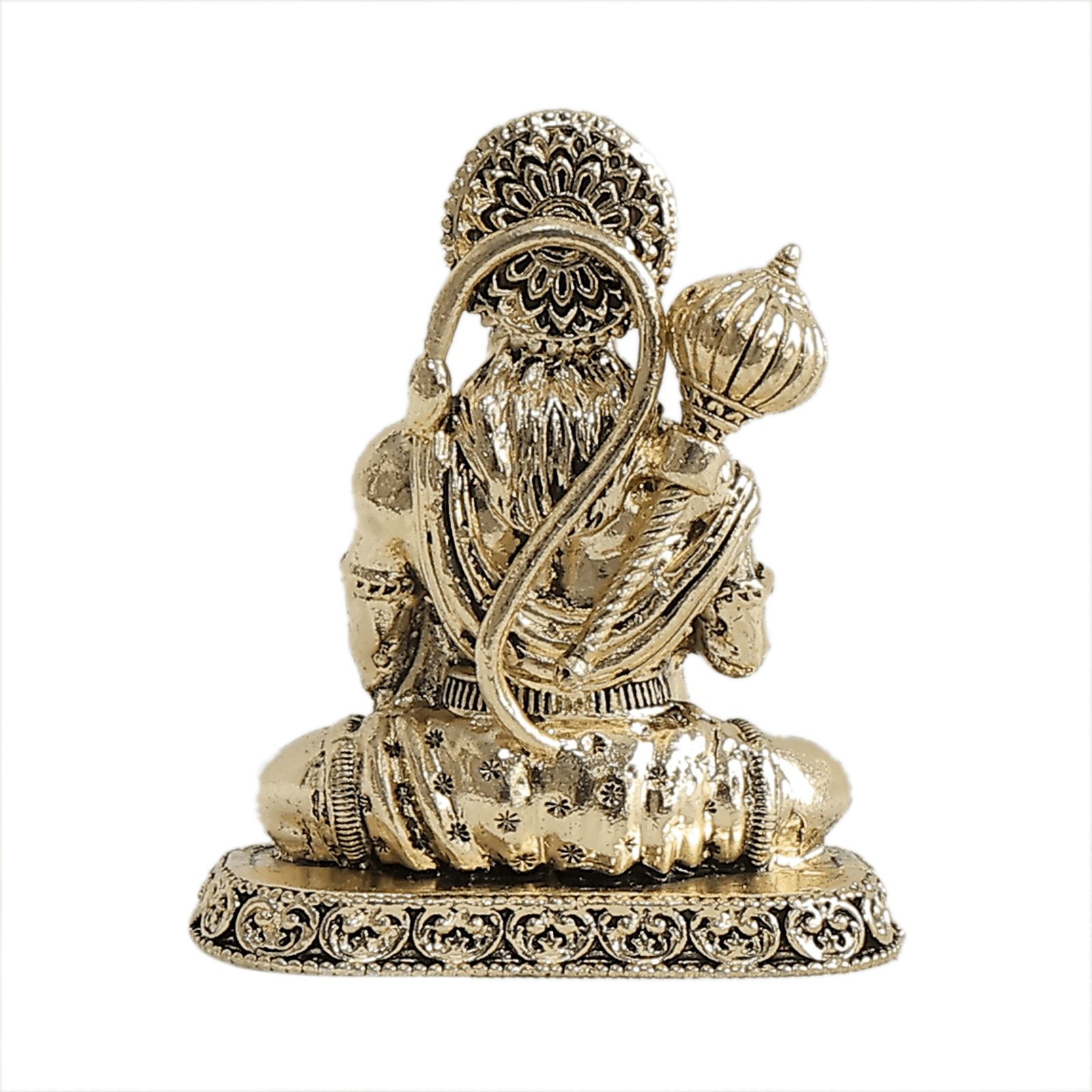 BH12263_4 Brass Hanuman Ji Sitting 2 Inch KBH12263
