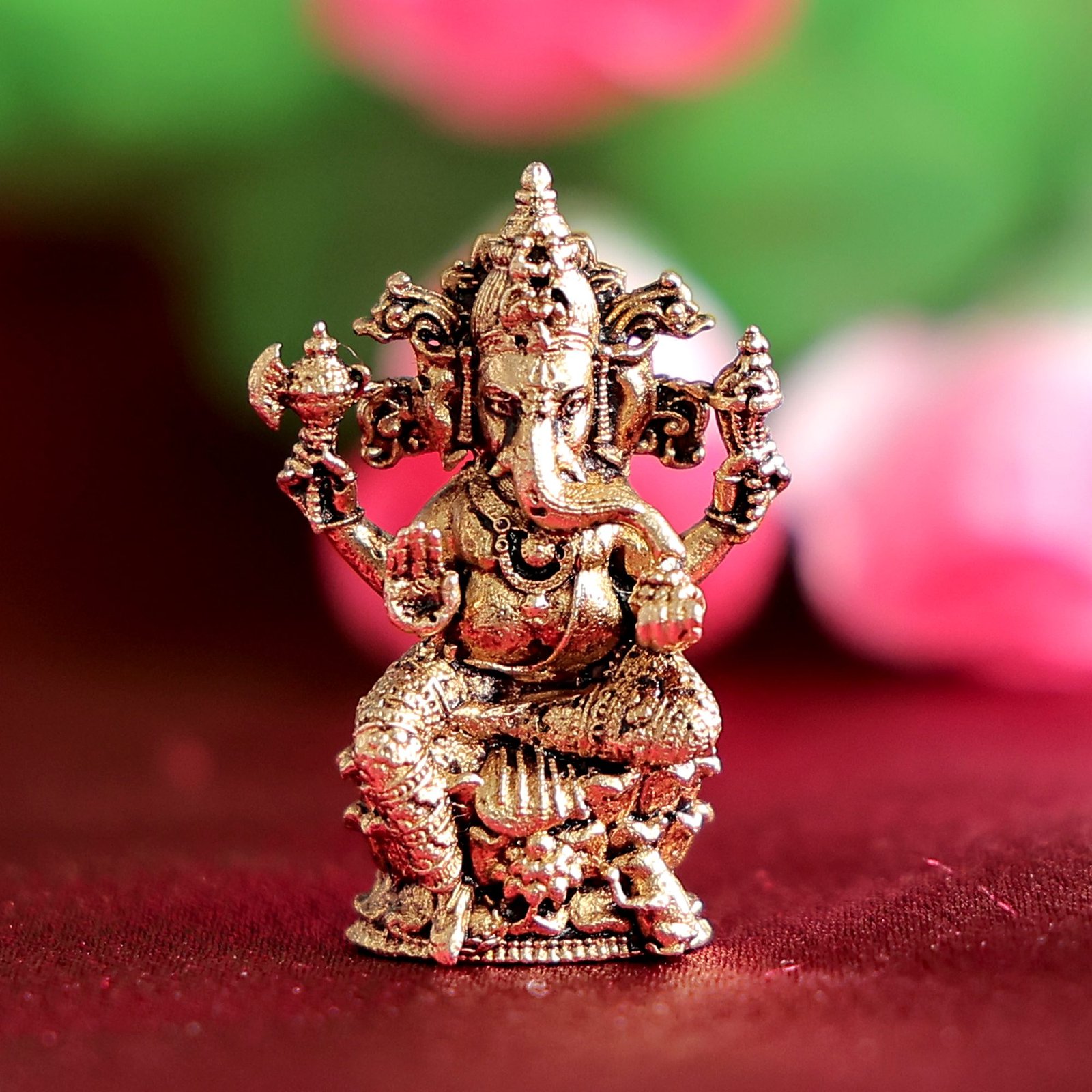 BH12359_N Brass Ganesh 1.1 Inch KBH12359