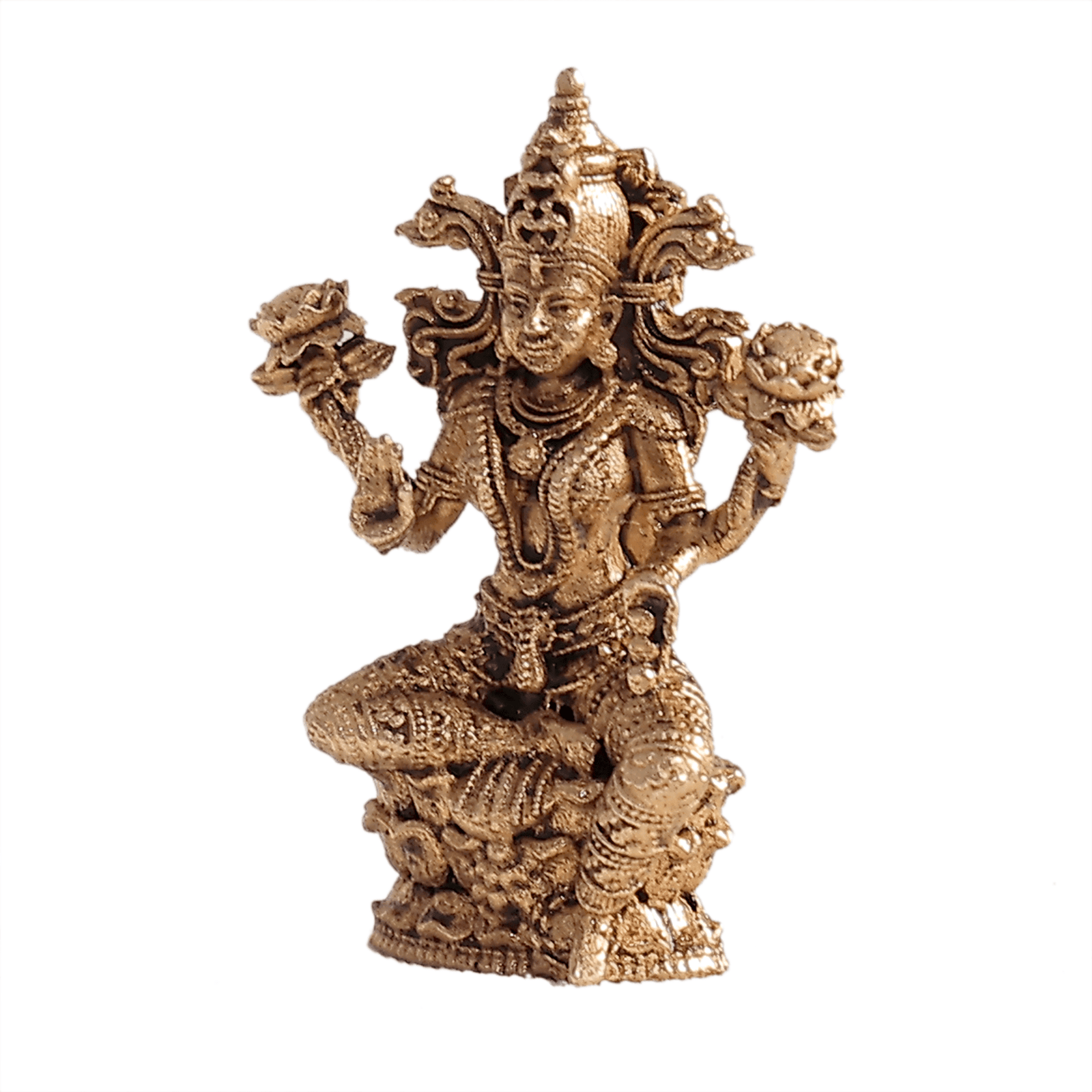 BH12360_3 Brass Lakshmi 1.1 Inch KBH12360