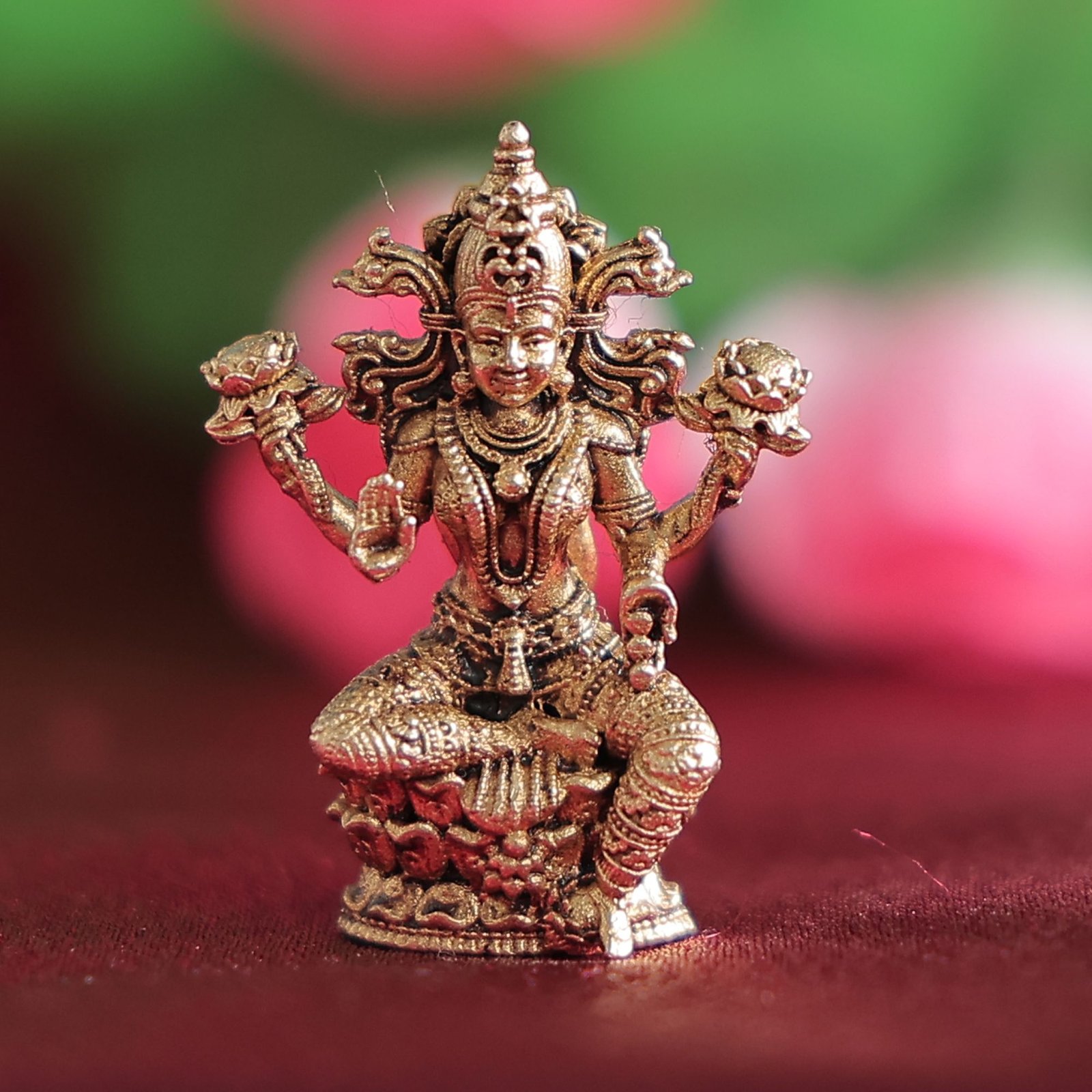 BH12360_N Brass Lakshmi 1.1 Inch KBH12360