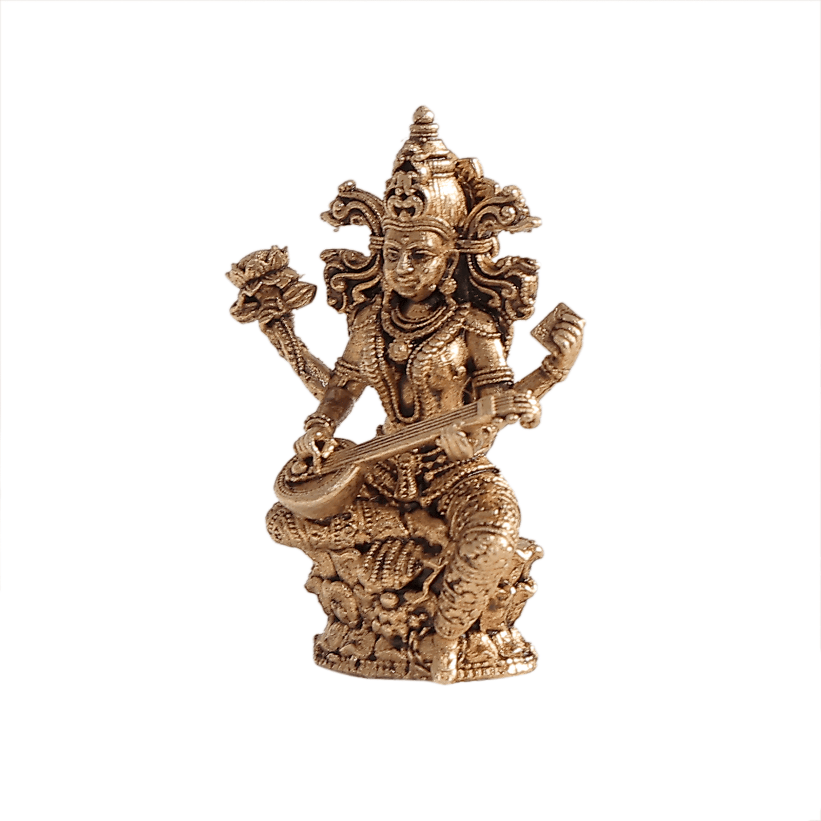 BH12361_3 Brass Saraswati 1.1 Inch KBH12361
