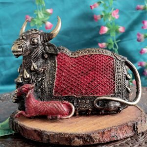 Brass Nandi Cow 6.5 Inch KBH12363