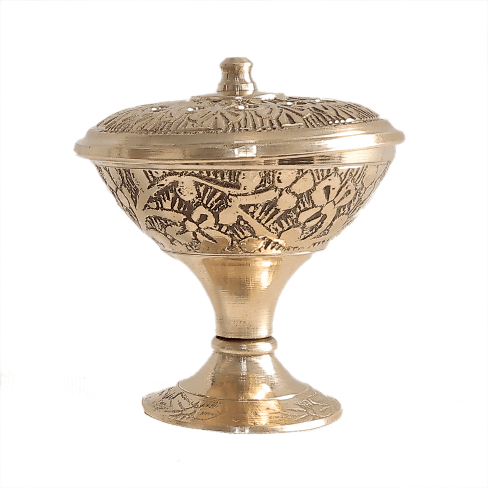 BH12366_2 Brass Agarbatti Stand 2.3 Inch KBH12366