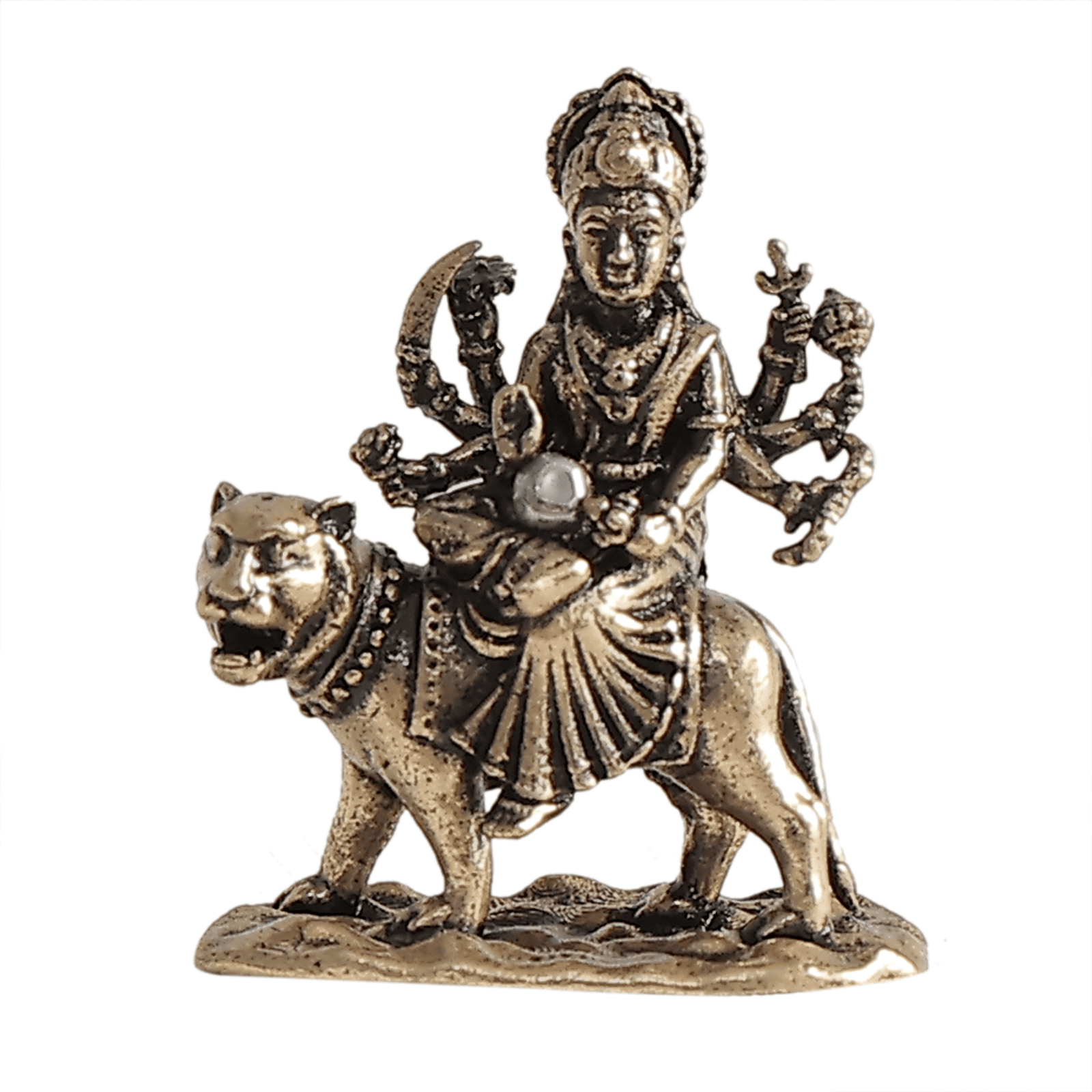 BH12368 Brass Durga Maa 1 Inch KBH12368