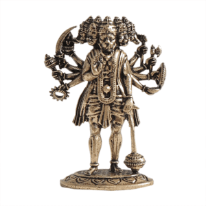 Brass Panchmukhi standing hanuman 1.5 Inch KBH12379