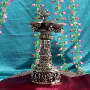 Brass Astha Laxmi Peacock Deepak 14 Inch KBH12402
