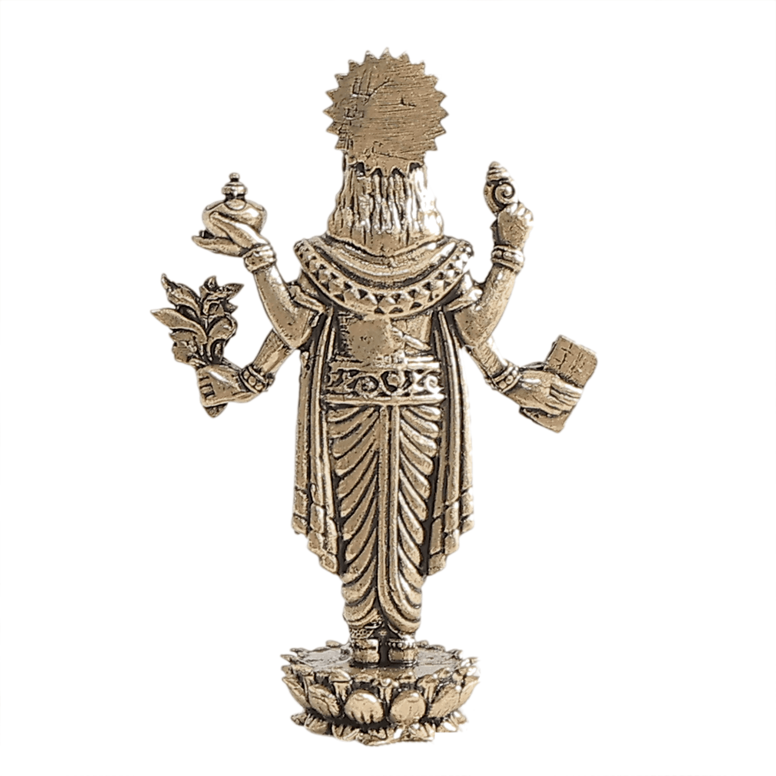 BH12403_4 Brass Dhanvantari 3 Inch KBH12403