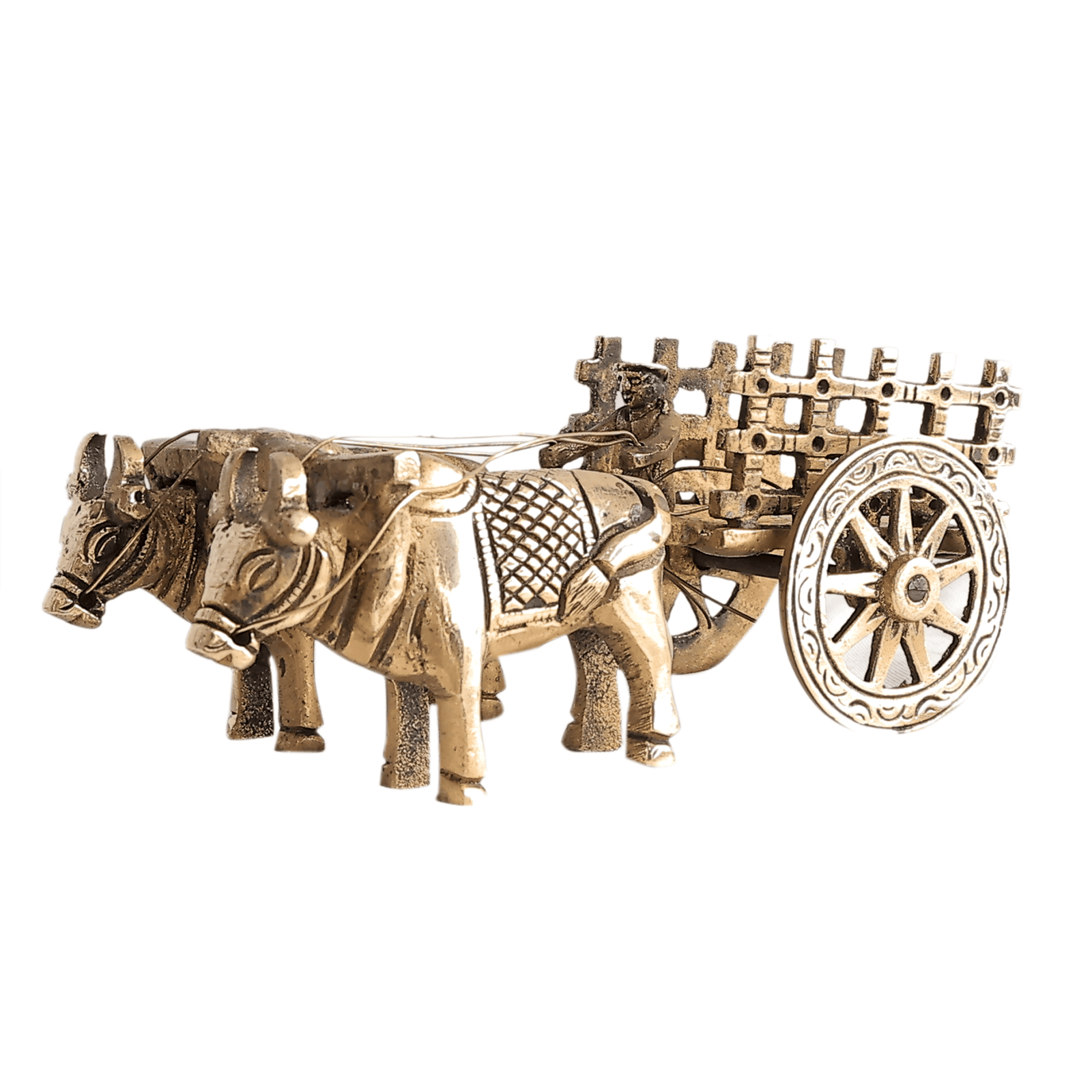 BH12410_1 Brass Bullock Cart 2.5 Inch KBH12410