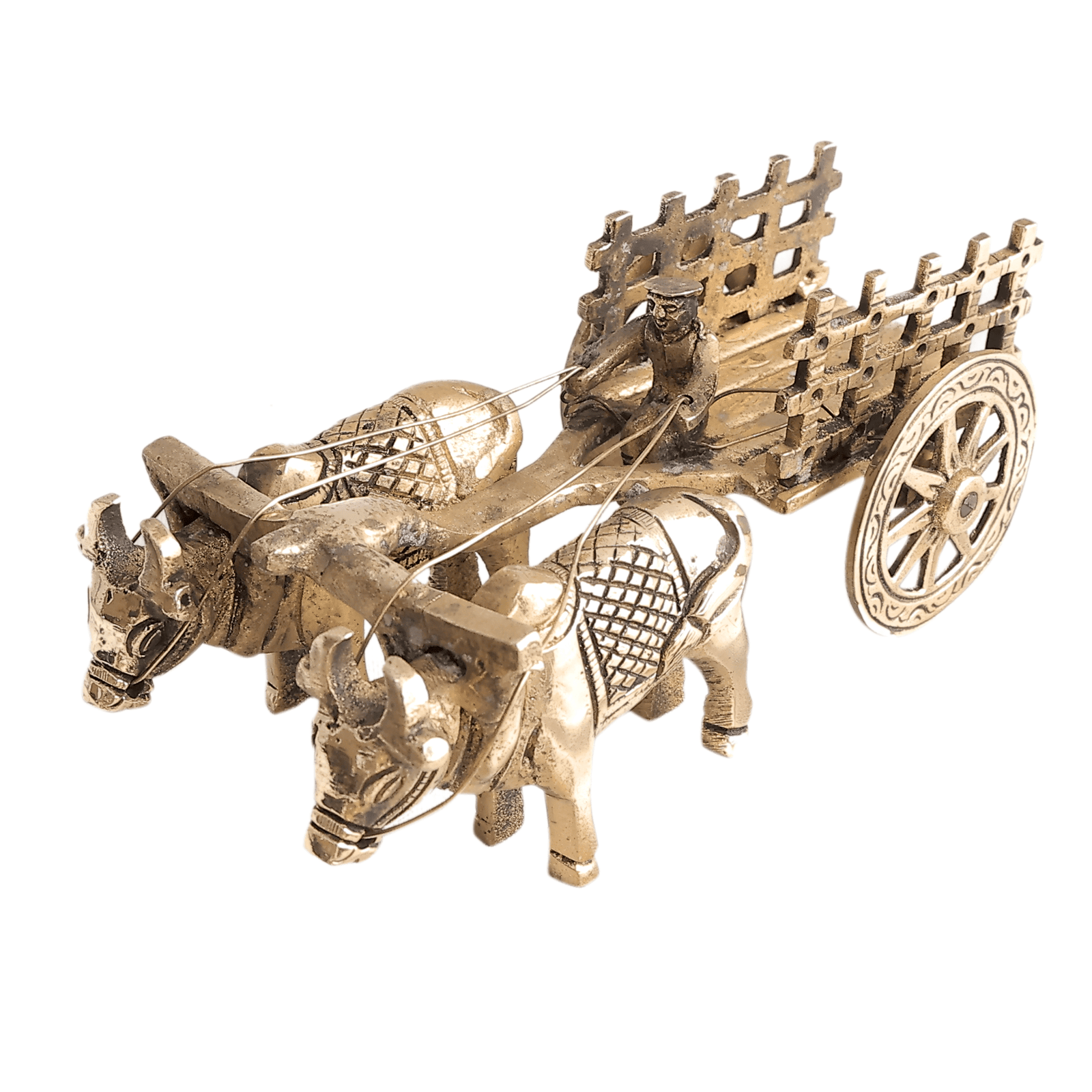BH12410_5 Brass Bullock Cart 2.5 Inch KBH12410