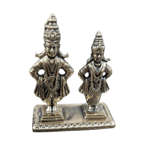KALARAMBH Brass Vitthal Rukmani 2.5 Inch, 1 Pcs