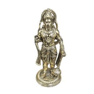 KALARAMBH Brass Hanuman Standing 4.1 Inch, 1 Pcs
