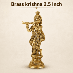 Brass krishna 2.5 Inch KBH12489