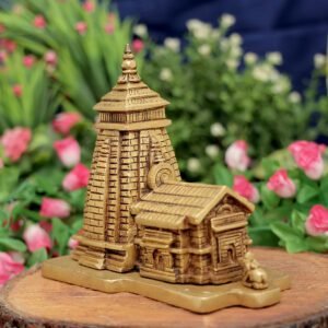 KALARAMBH Brass Kedarnath Temple 6 Inch, 1 Pcs