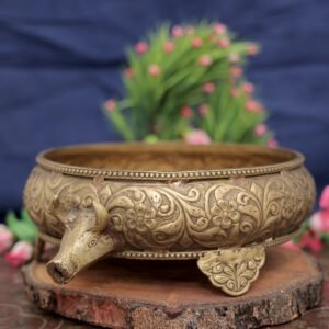 KALARAMBH Brass AKBhishek Gaumukh Pot 3.2 Inch, 1 Pcs