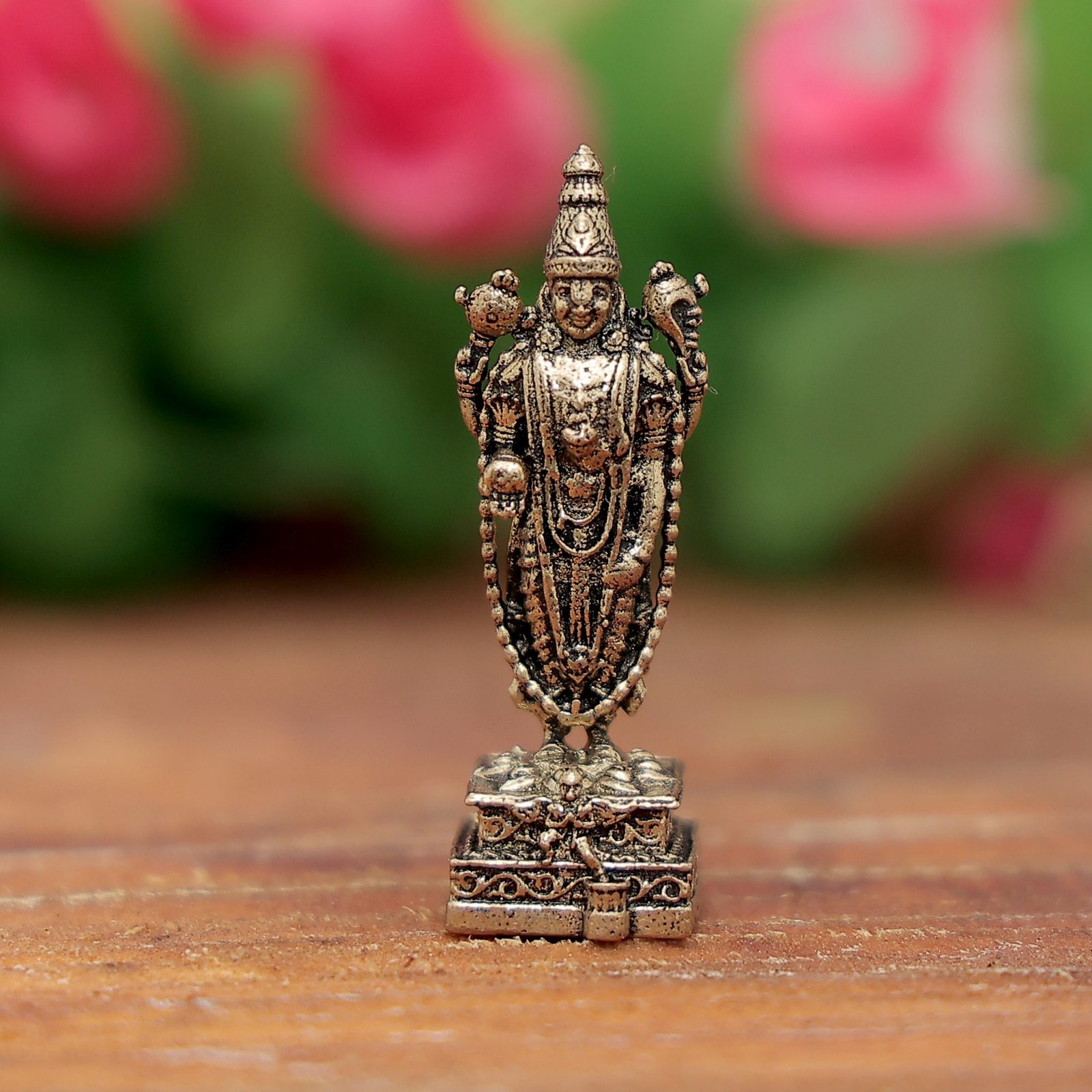 1000964501 KALARAMBH Brass Tirupati Balaji 1.5 Inch, 1 Pcs