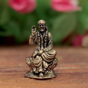 KALARAMBH Brass Saibaba 1 Inch, 1 Pcs