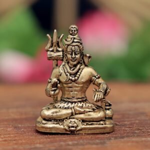 KALARAMBH Brass Shiv ji 1.5 Inch, 1 Pcs