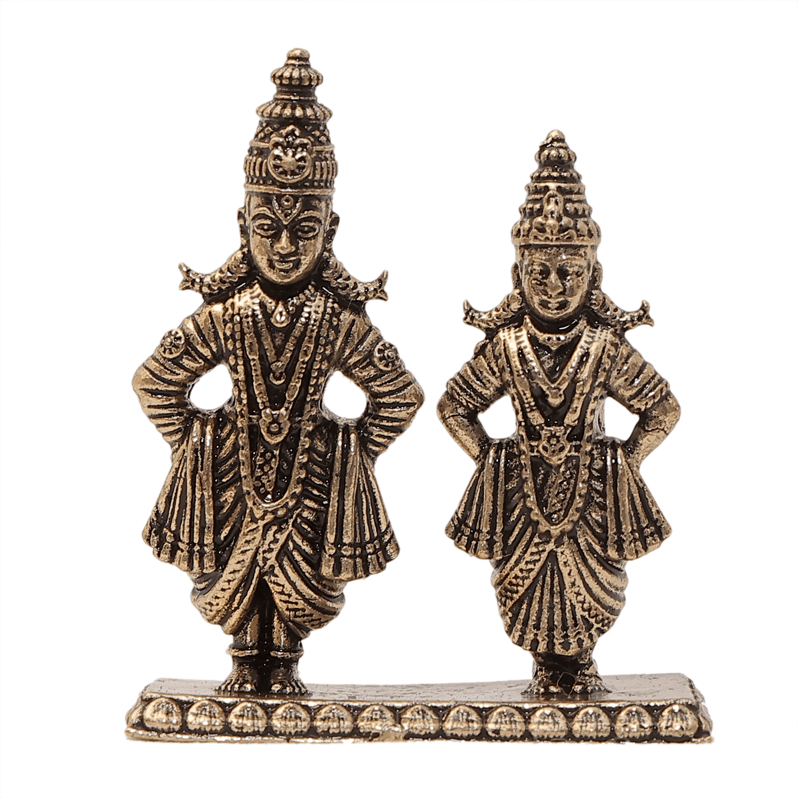 KALARAMBH Brass Vitthal rukmani 1.5 Inch, 1 Pcs KALARAMBH Brass Vitthal rukmani 1.5 Inch, 1 Pcs