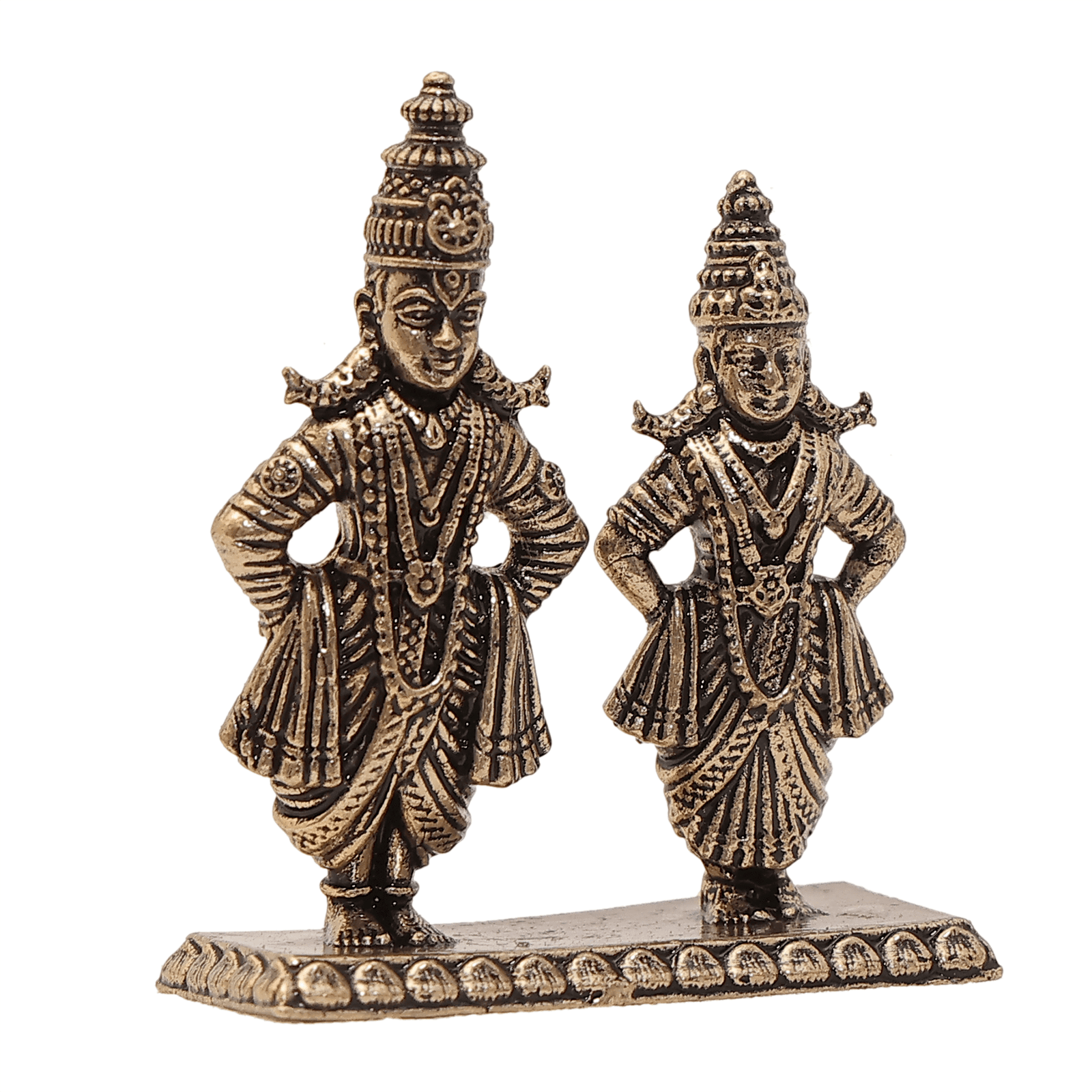 KALARAMBH Brass Vitthal rukmani 1.5 Inch, 1 Pcs KALARAMBH Brass Vitthal rukmani 1.5 Inch, 1 Pcs
