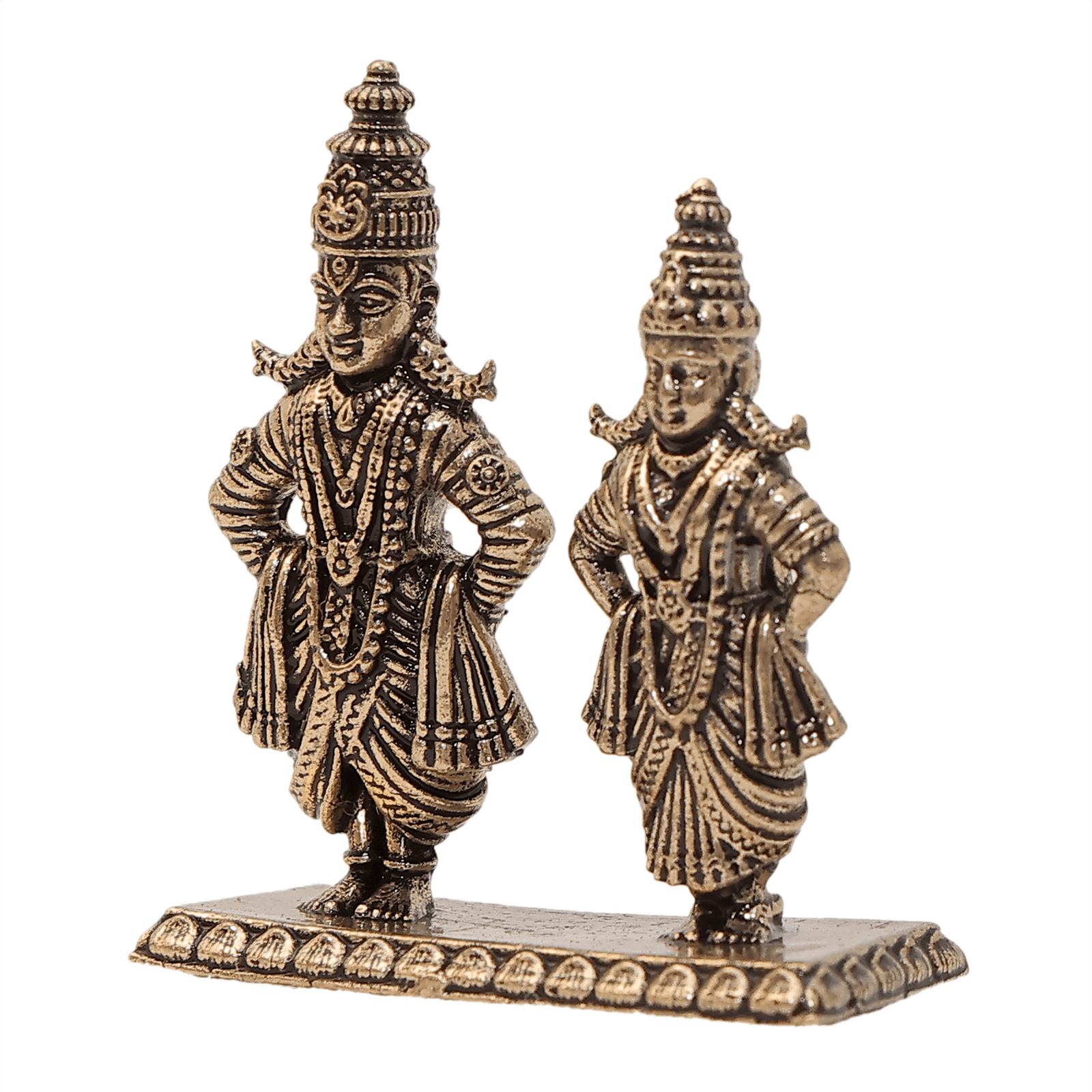KALARAMBH Brass Vitthal rukmani 1.5 Inch, 1 Pcs KALARAMBH Brass Vitthal rukmani 1.5 Inch, 1 Pcs