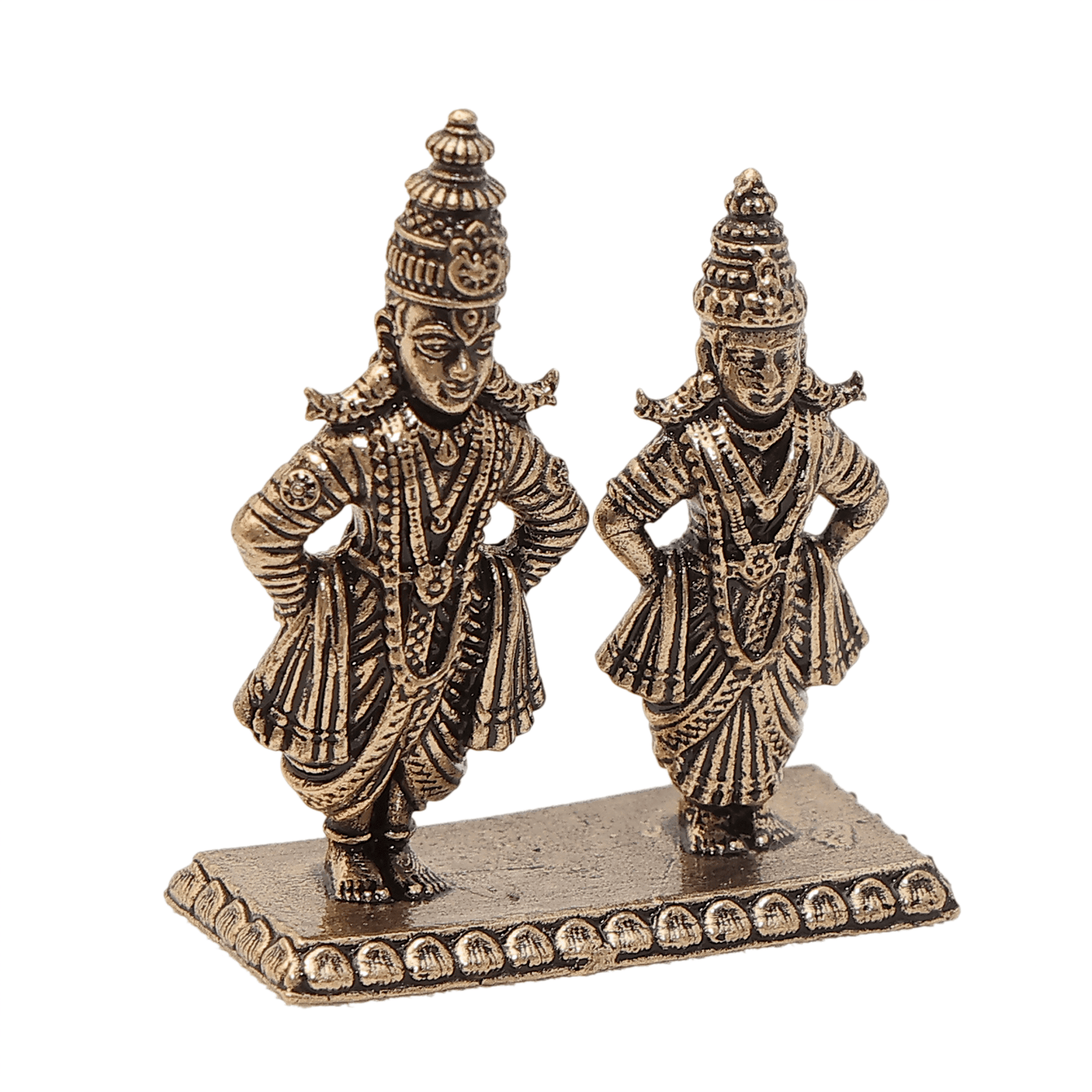 KALARAMBH Brass Vitthal rukmani 1.5 Inch, 1 Pcs KALARAMBH Brass Vitthal rukmani 1.5 Inch, 1 Pcs