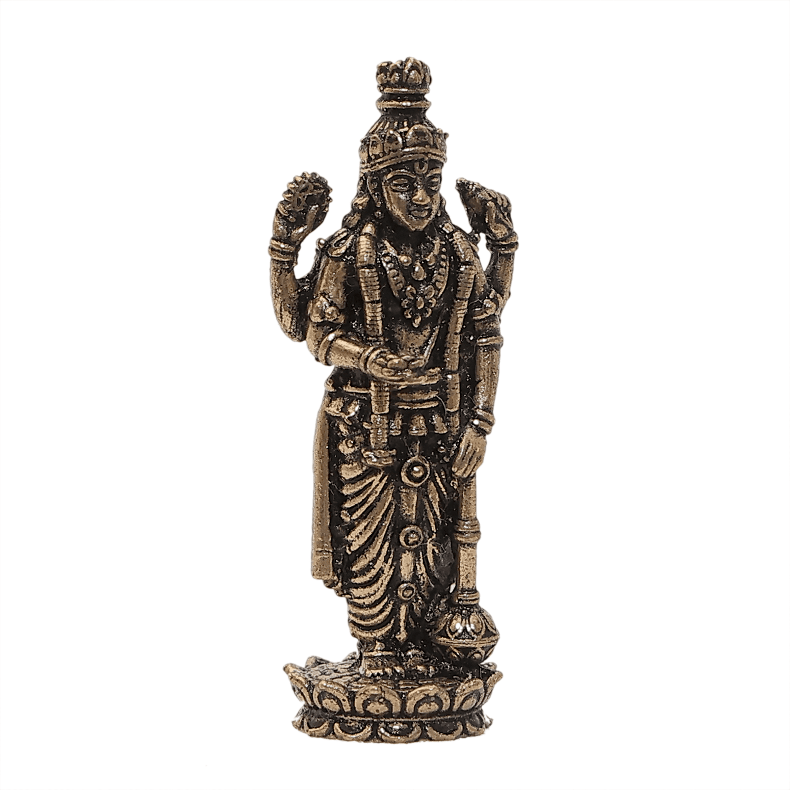 173 KALARAMBH Brass vishnu 1 Inch, 1 Pcs