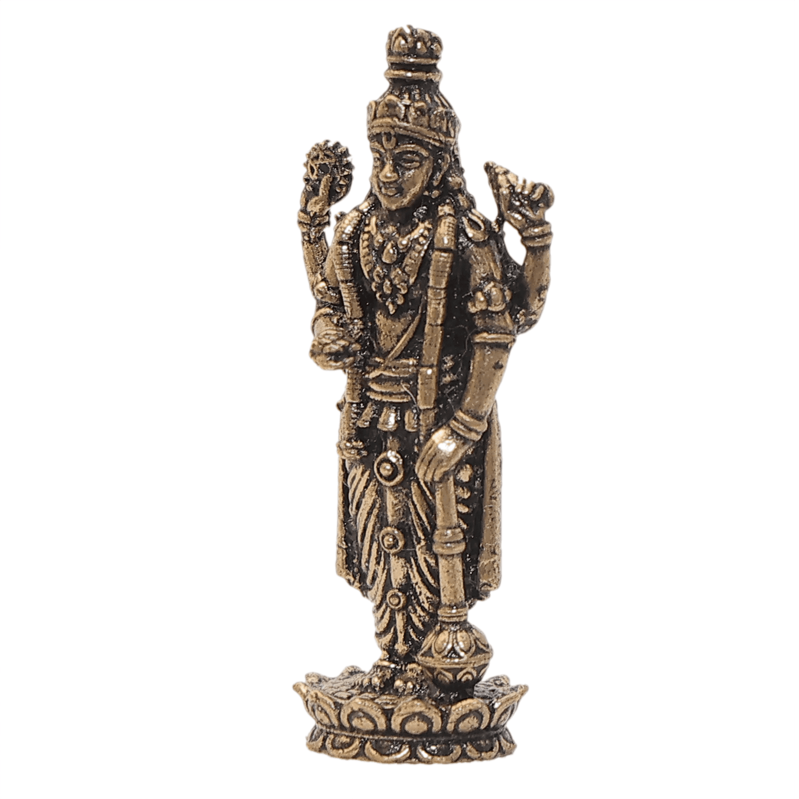 174 KALARAMBH Brass vishnu 1 Inch, 1 Pcs