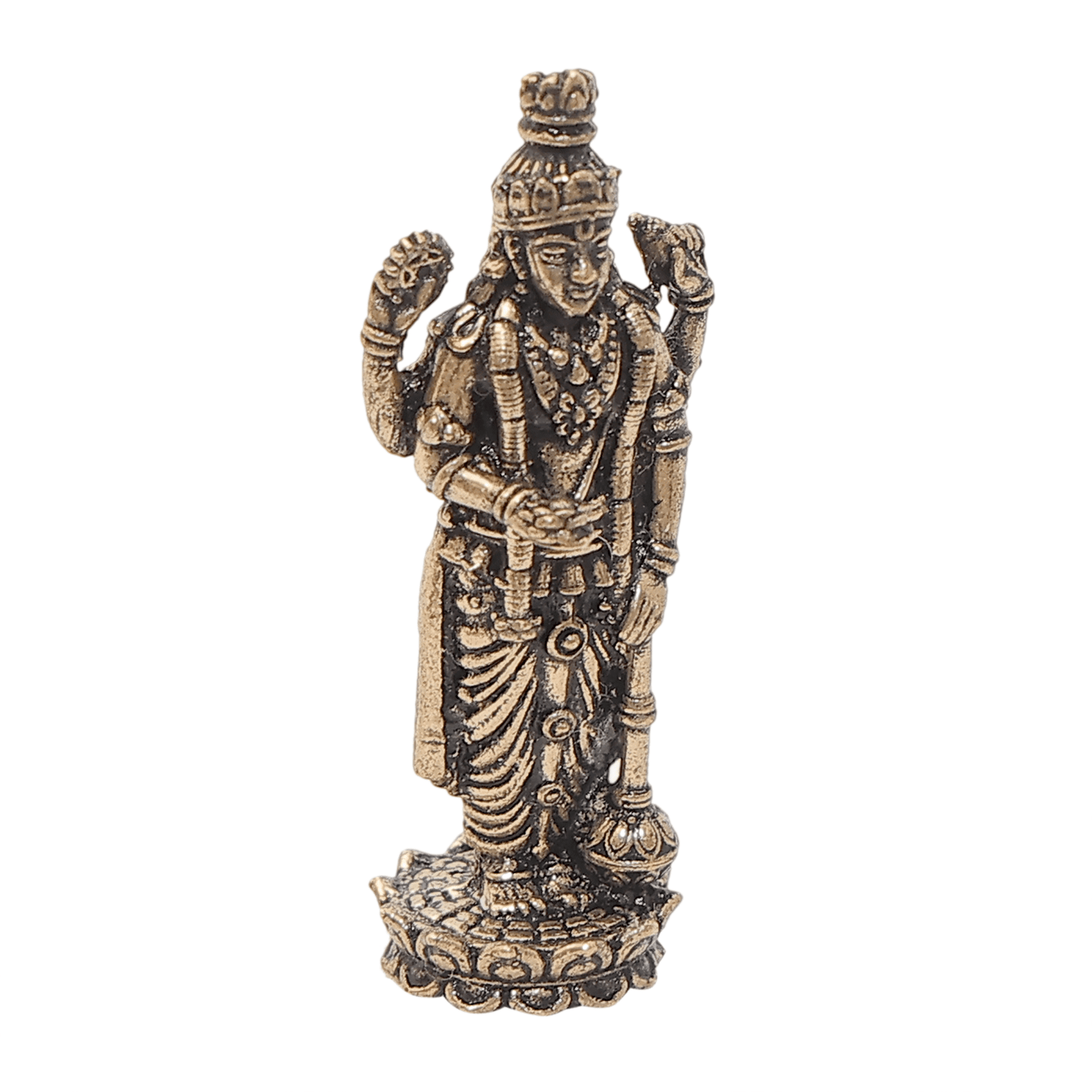 177 KALARAMBH Brass vishnu 1 Inch, 1 Pcs