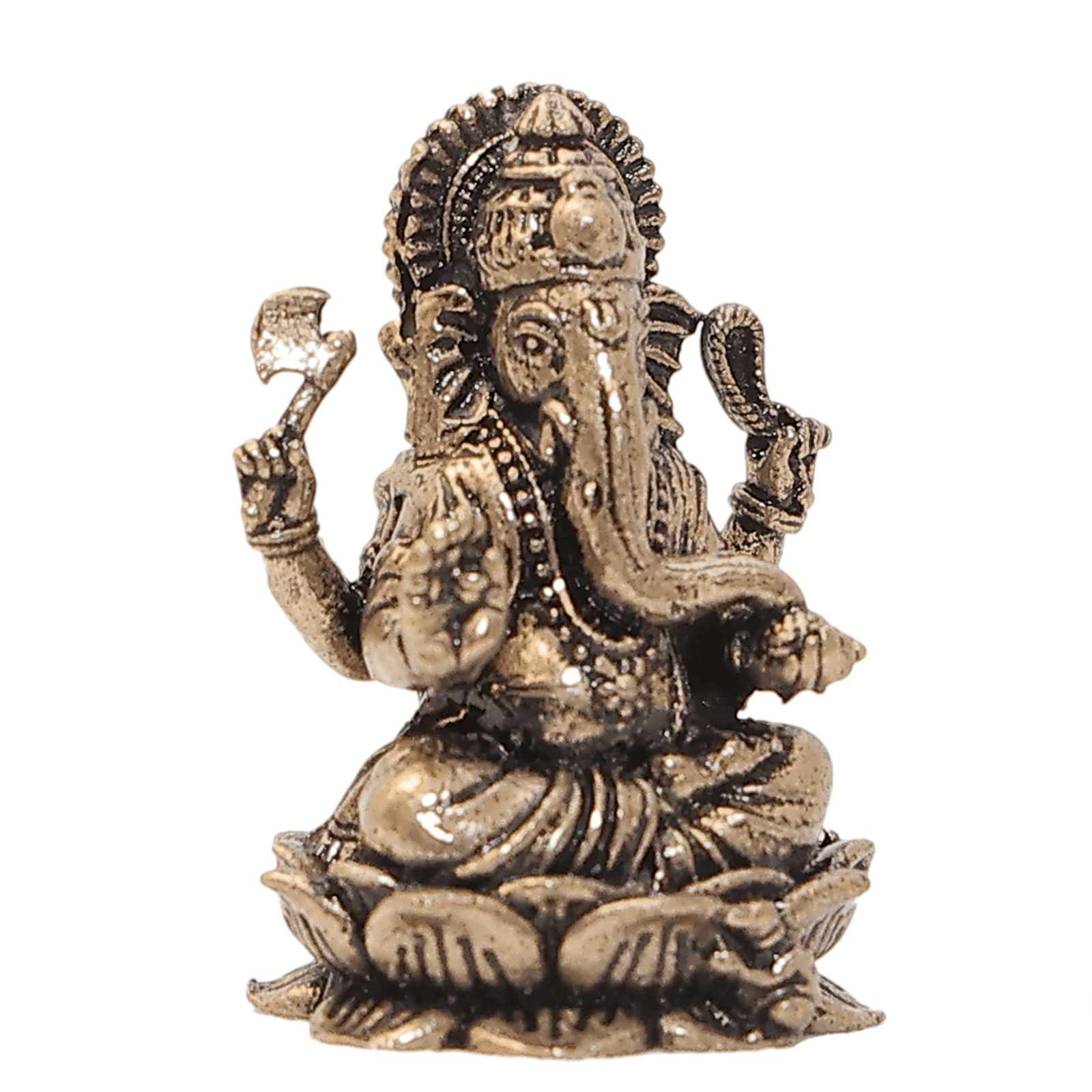 179 KALARAMBH Brass Ganesh 1.1 Inch, 1 Pcs