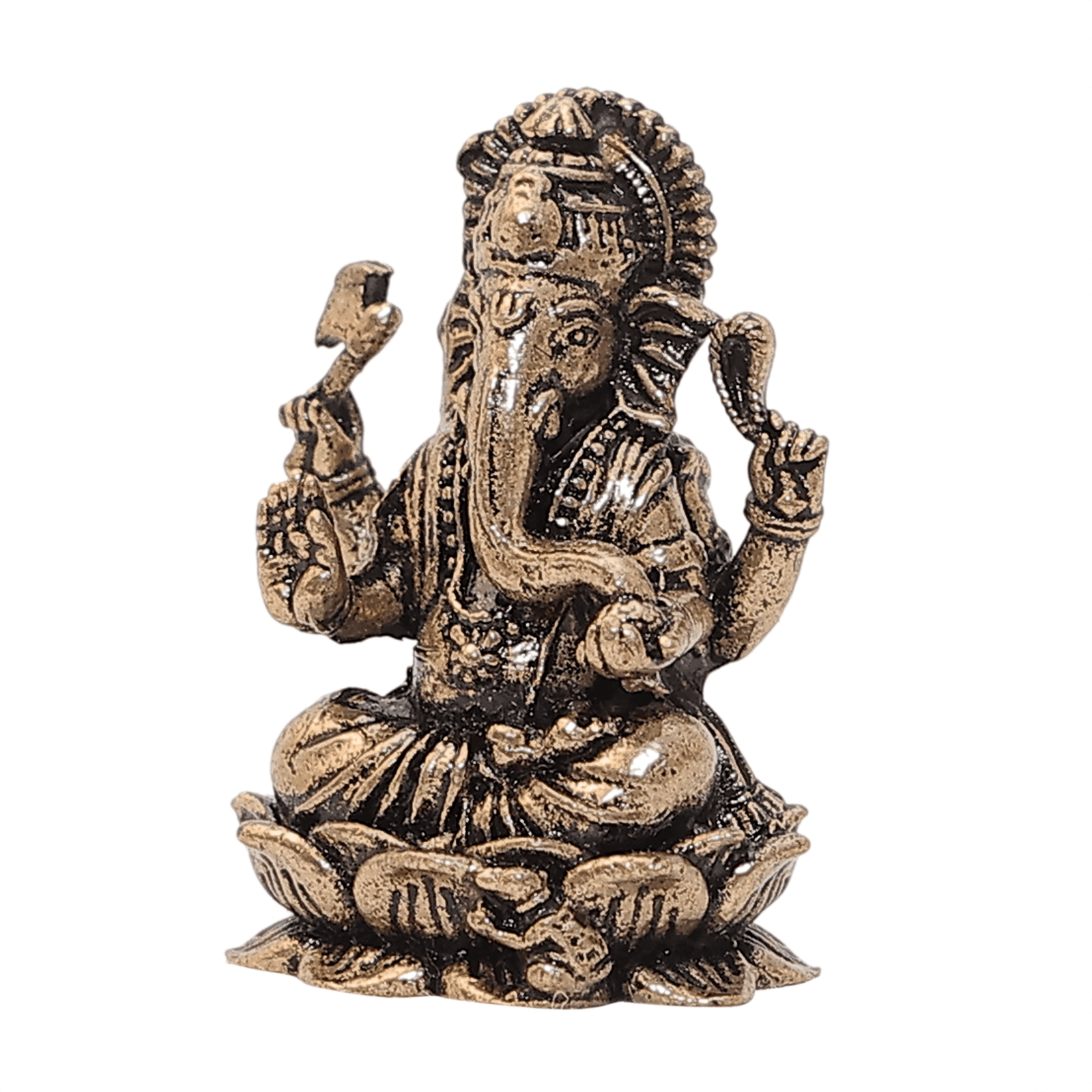 180 KALARAMBH Brass Ganesh 1.1 Inch, 1 Pcs
