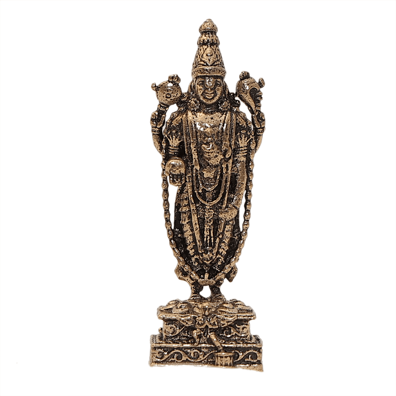 202 KALARAMBH Brass Tirupati Balaji 1.5 Inch, 1 Pcs