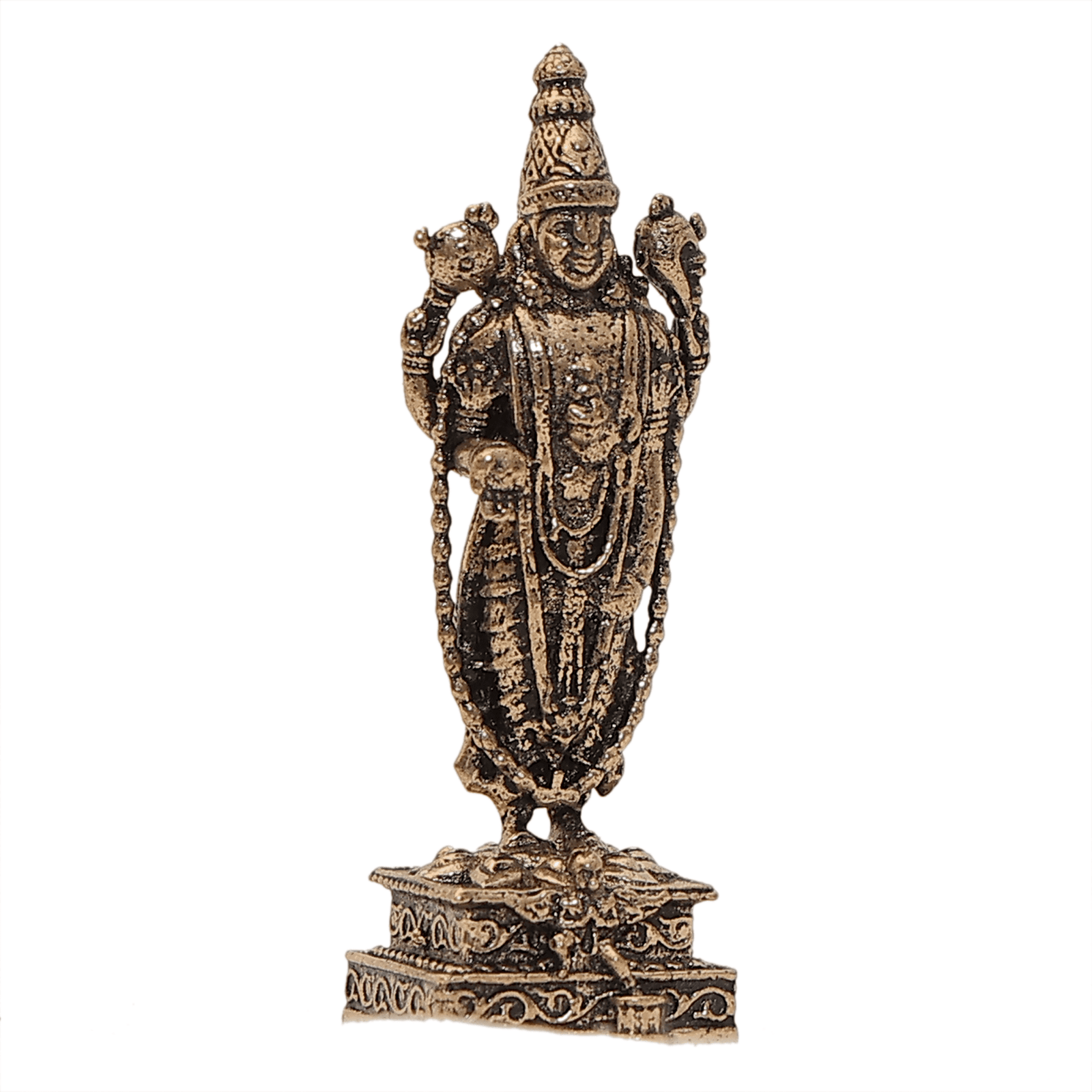 203 KALARAMBH Brass Tirupati Balaji 1.5 Inch, 1 Pcs