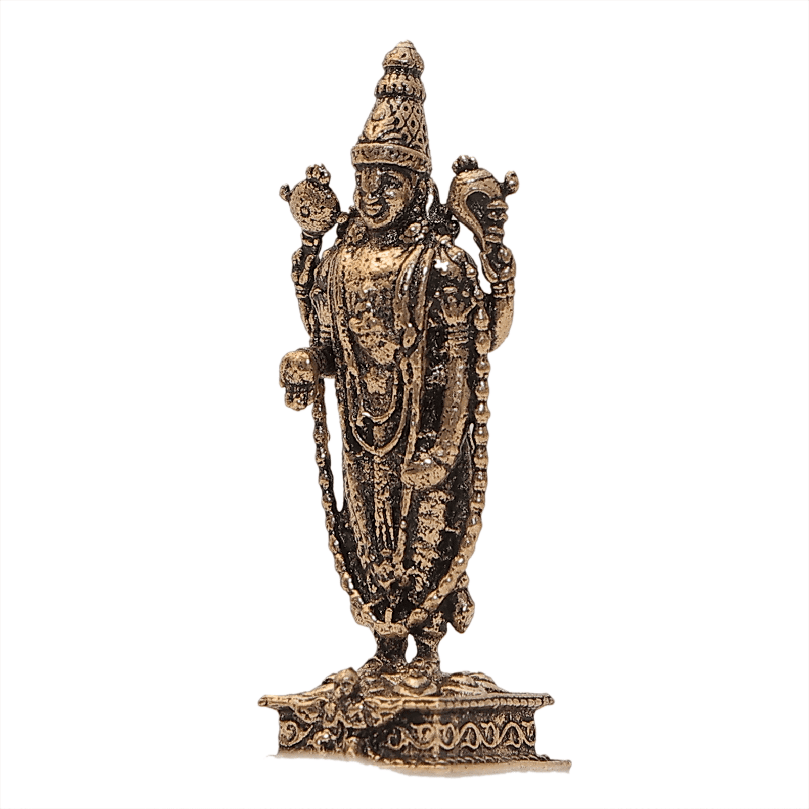 204 KALARAMBH Brass Tirupati Balaji 1.5 Inch, 1 Pcs