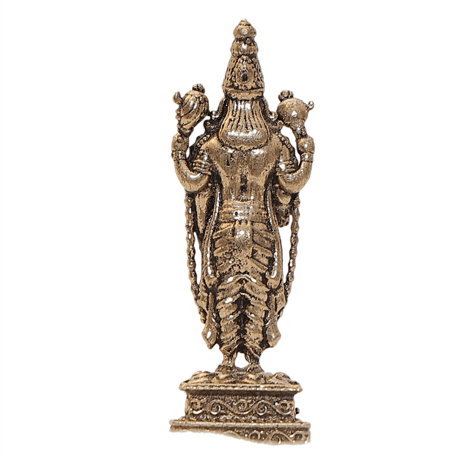 205 KALARAMBH Brass Tirupati Balaji 1.5 Inch, 1 Pcs