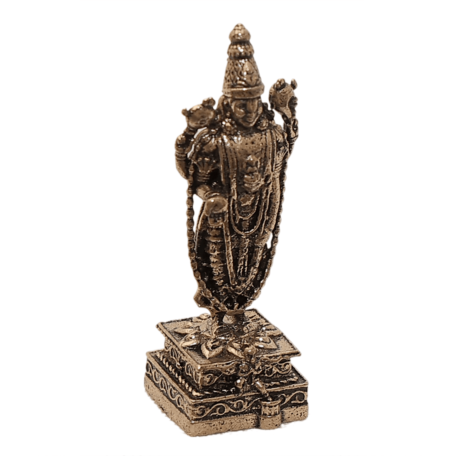 207 KALARAMBH Brass Tirupati Balaji 1.5 Inch, 1 Pcs