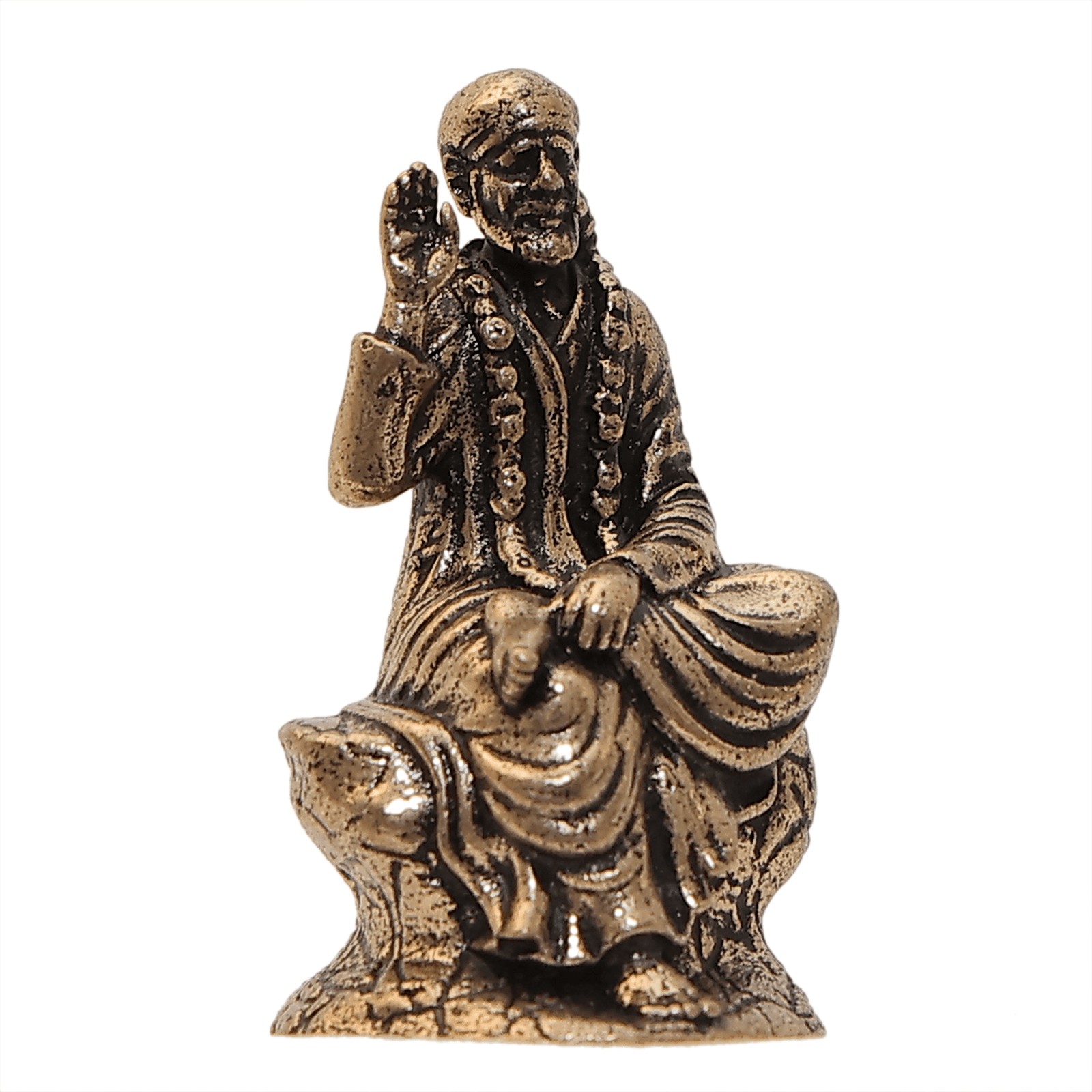 227 KALARAMBH Brass Saibaba 1 Inch, 1 Pcs