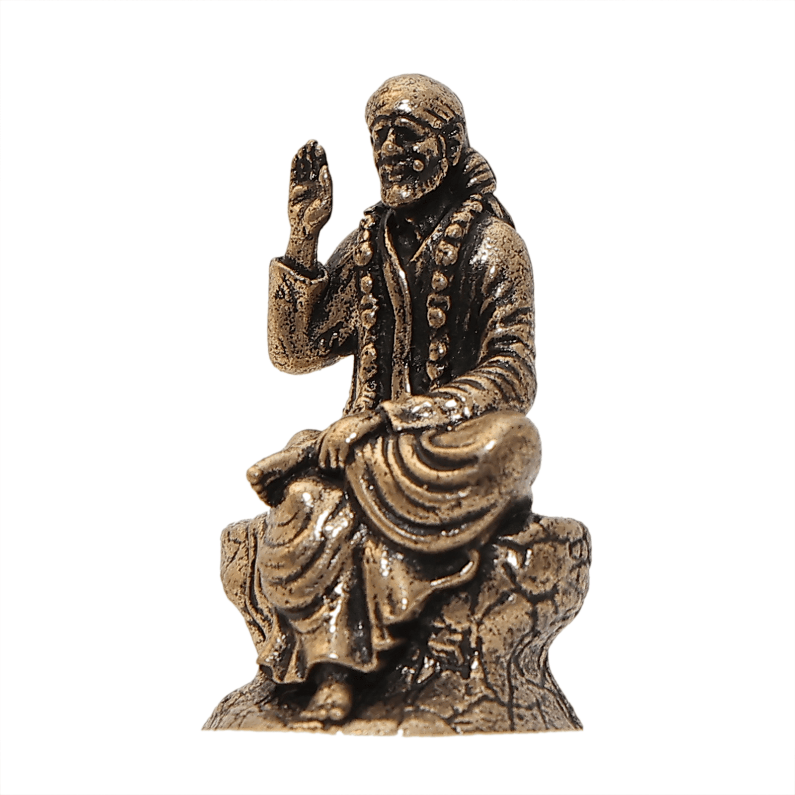 228 KALARAMBH Brass Saibaba 1 Inch, 1 Pcs