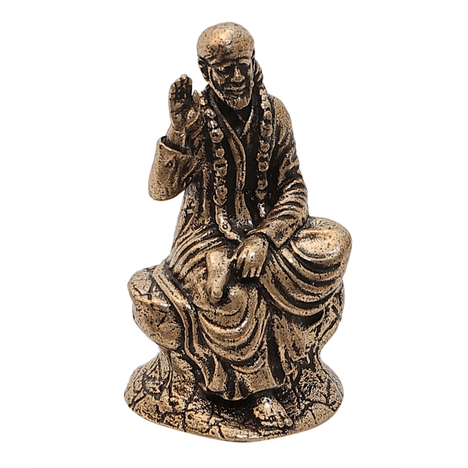 231 KALARAMBH Brass Saibaba 1 Inch, 1 Pcs