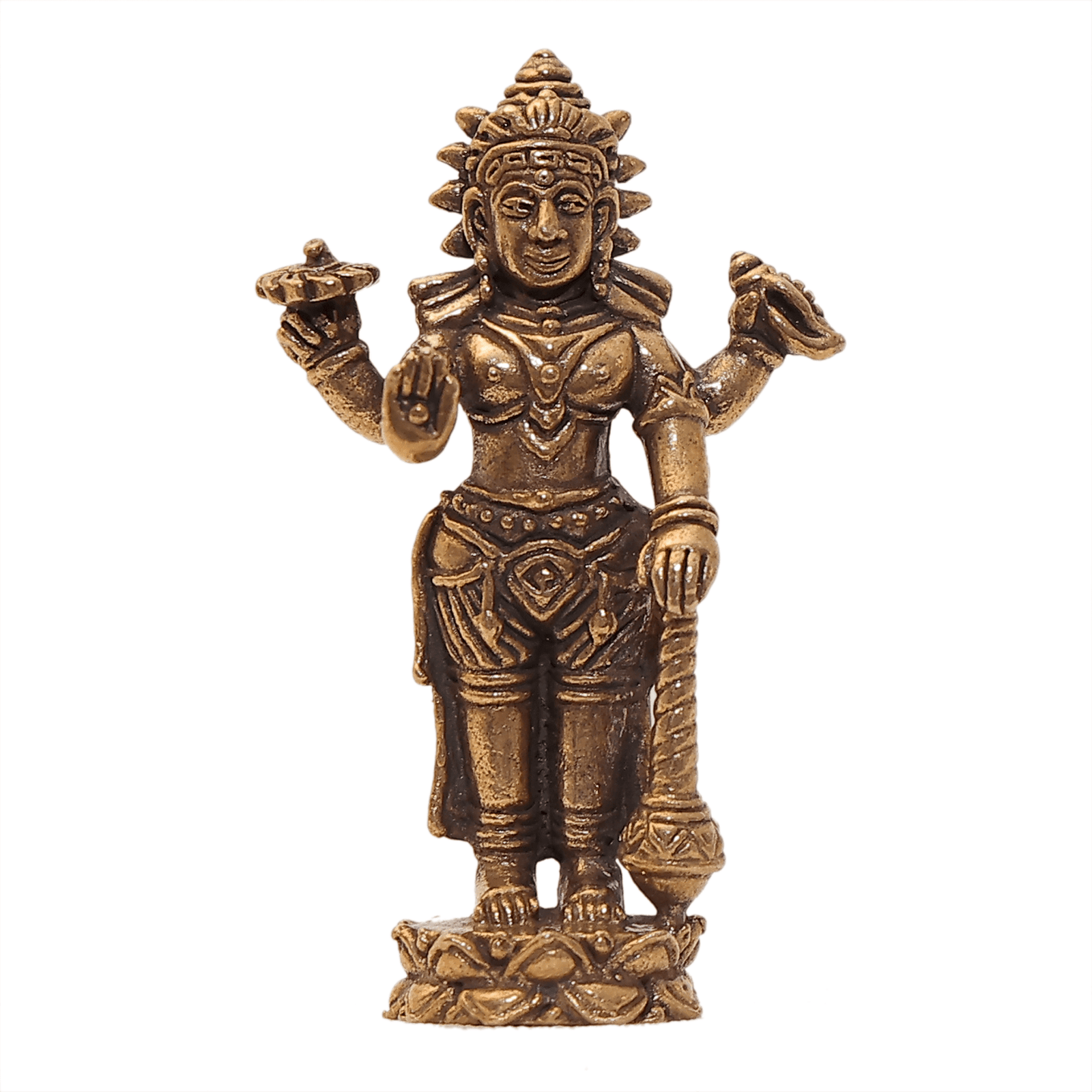 250 KALARAMBH Brass Vishnu 1.5 Inch, 1 Pcs