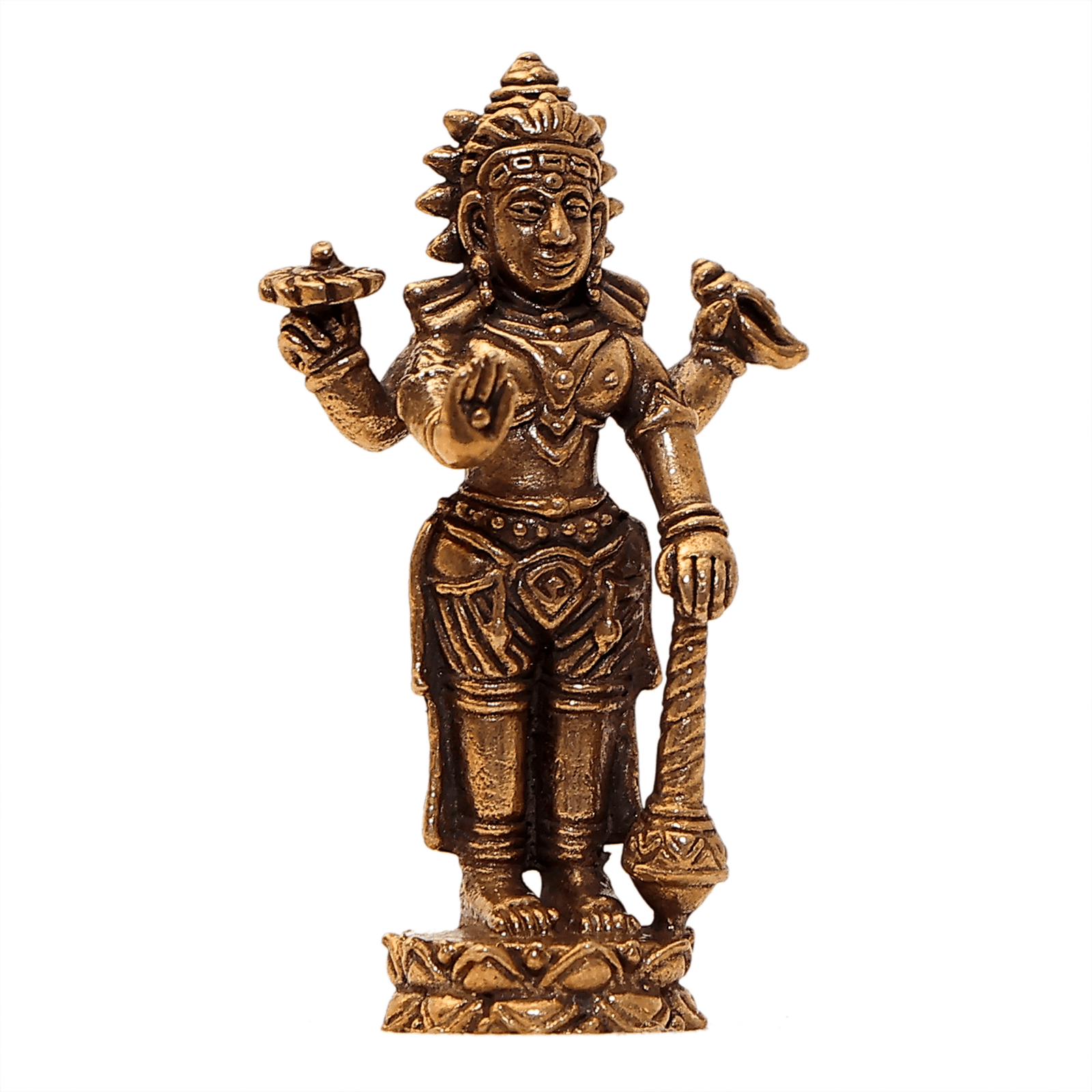 251 KALARAMBH Brass Vishnu 1.5 Inch, 1 Pcs