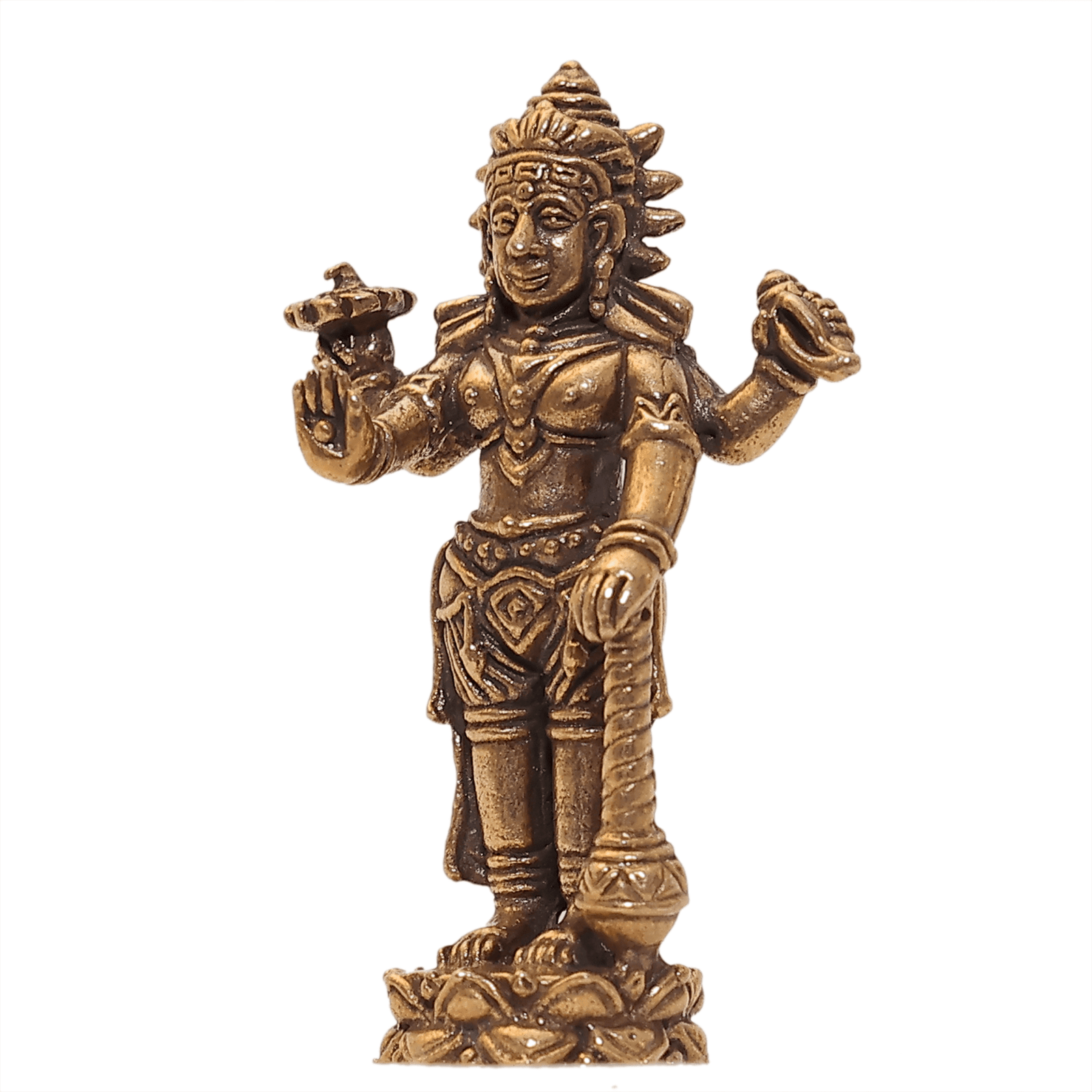 252 KALARAMBH Brass Vishnu 1.5 Inch, 1 Pcs