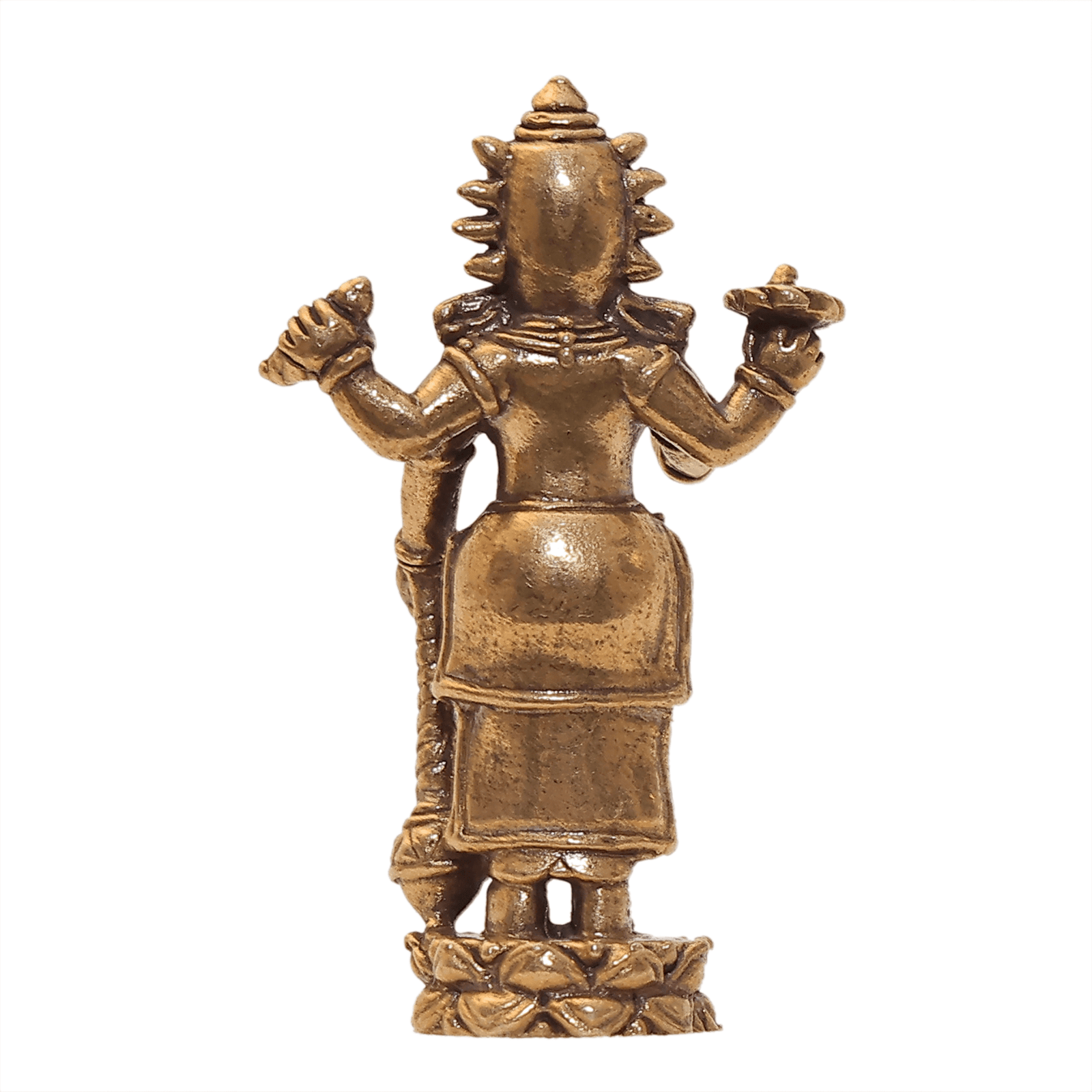 253 KALARAMBH Brass Vishnu 1.5 Inch, 1 Pcs