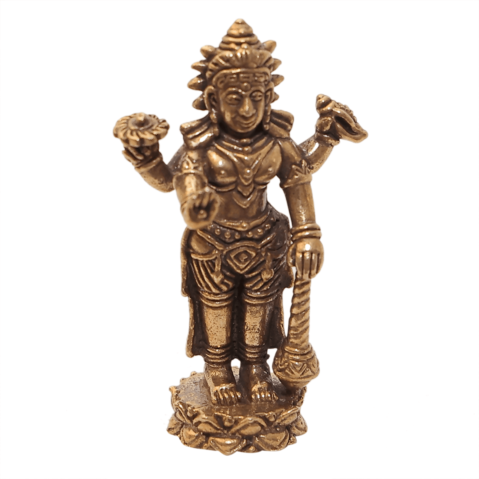 255 KALARAMBH Brass Vishnu 1.5 Inch, 1 Pcs